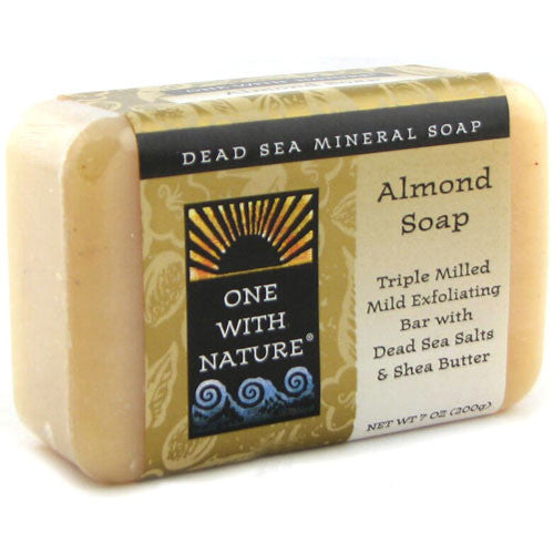 One With Nature Dead Sea Mineral Soap, Almond - 7 Oz